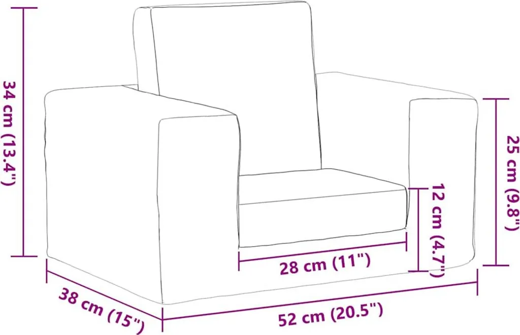 SYFAX™ Divano per Bambini Rosa in Morbido Peluche - 7