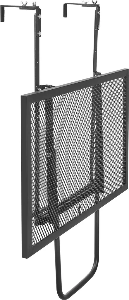 Table de balcon réglable en hauteur et pliable - Format compact 61cm - 11
