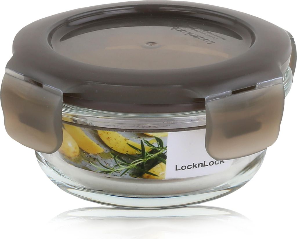 LocknLock Oven Glass LLG812G Frischhaltedose 130ml - Borosilikatglas (1er Pack)