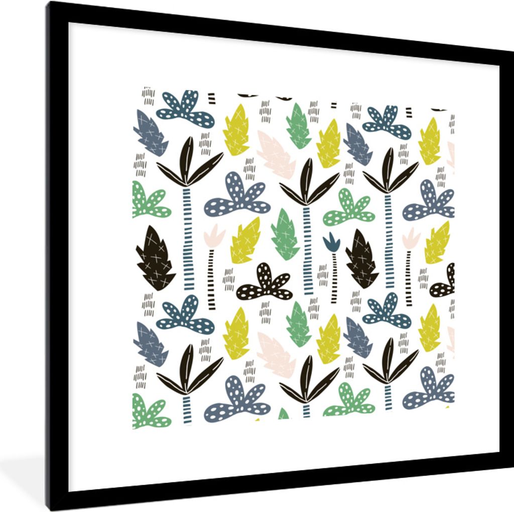 MuchoWow® MuchoWow® Gerahmtes Poster Dschungel - Muster - Produktbild 