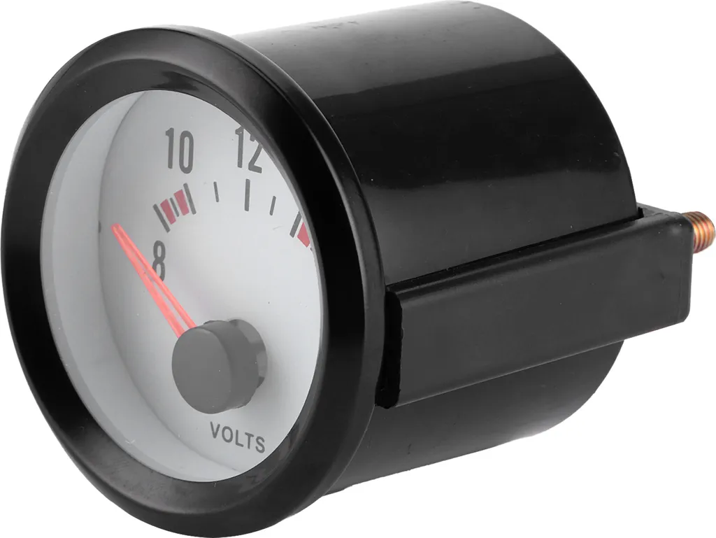 Voltmetro Digitale Auto 52mm - Indicatore Tensione LED Alta Precisione