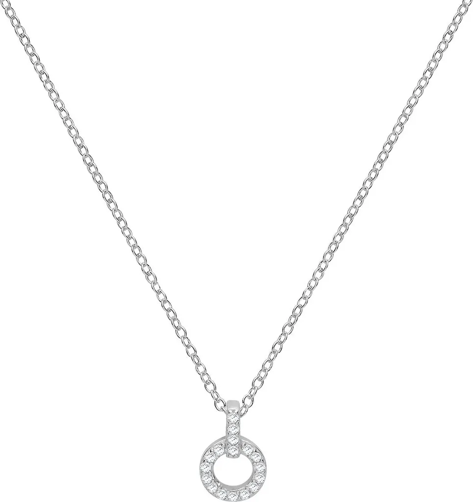 Pendentif Argent 925 Idéal Cadeau Femme - Collier Zirconium Chic 43cm