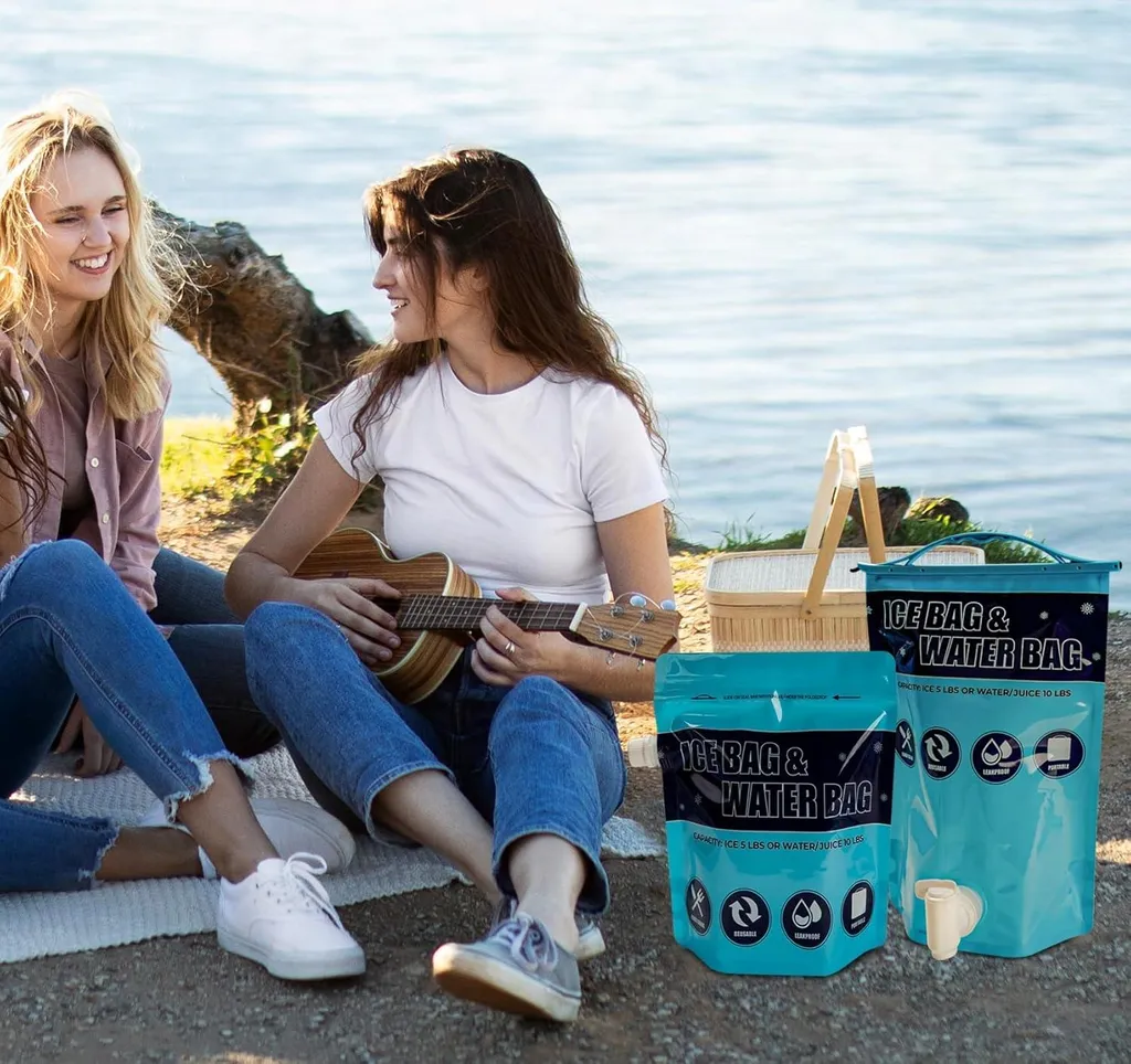 Réservoir d'eau pliable robuste 2,5kg + 5kg Pack de 3 avec poignée - 9