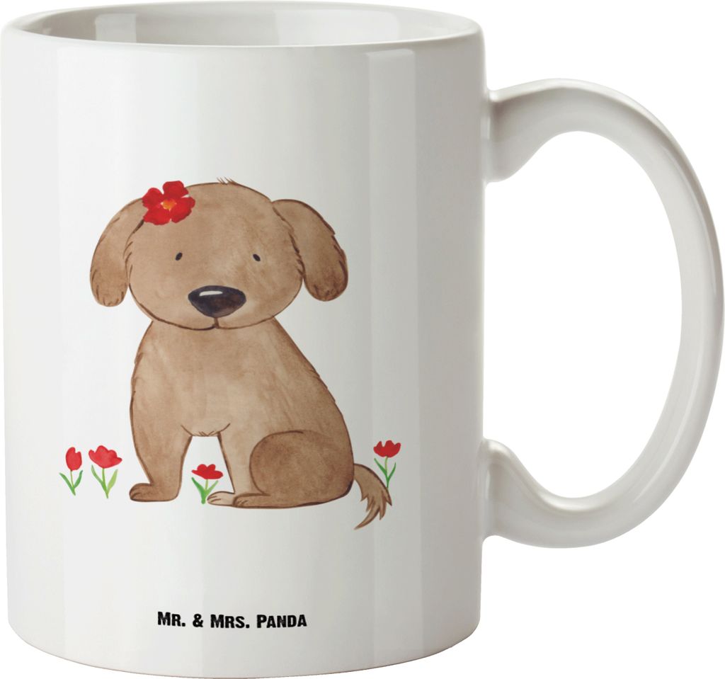 Mr. & Mrs. Panda weisse tasse Hund Dame - Weiß - Geschenk, Flauschig, Liebenswert, jumbotasse, Sprüche, Keramiktasse, Niedlich, Liebe, Pott, Henk...
