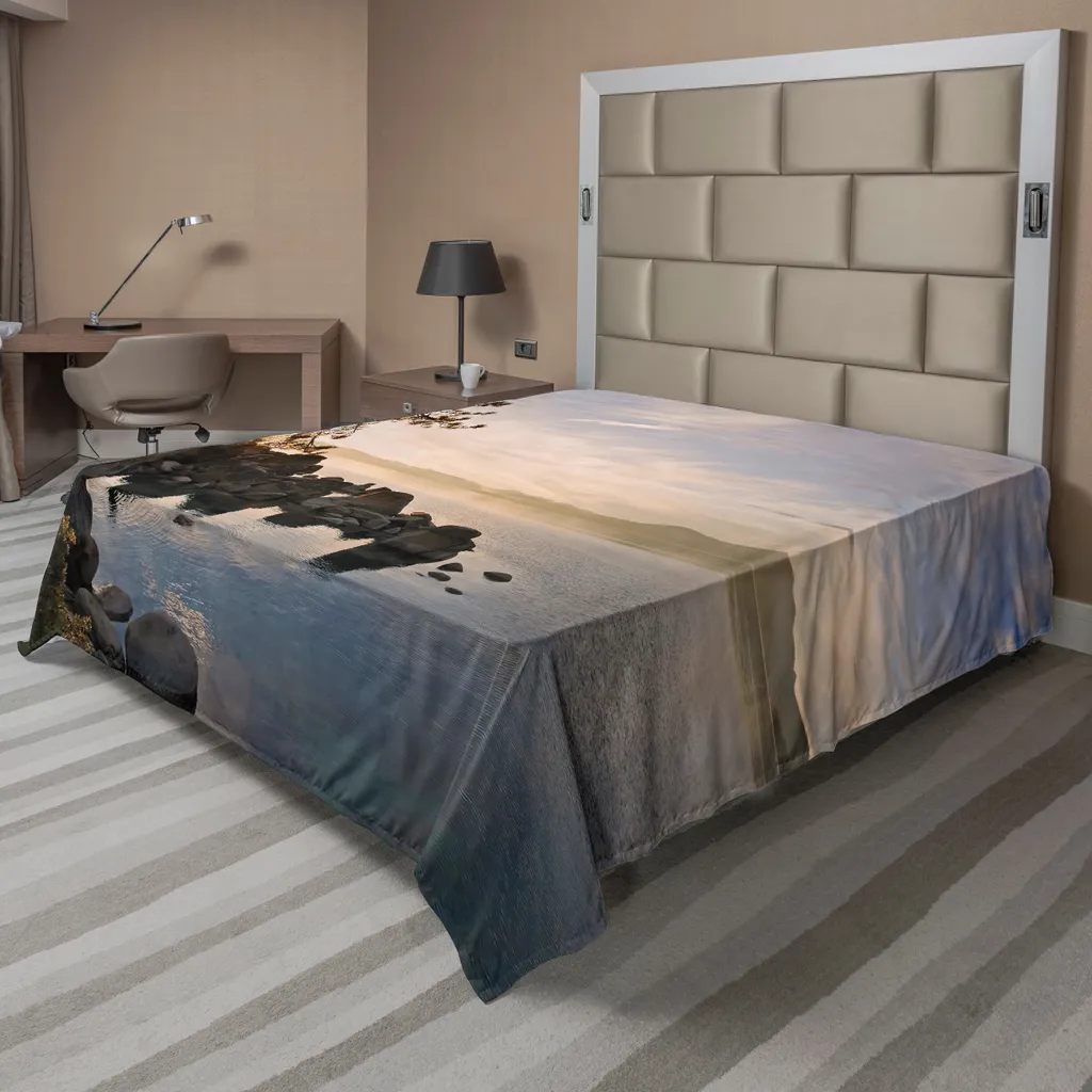 Drap de lit pour décoration de chambre ambiance zen et relaxante