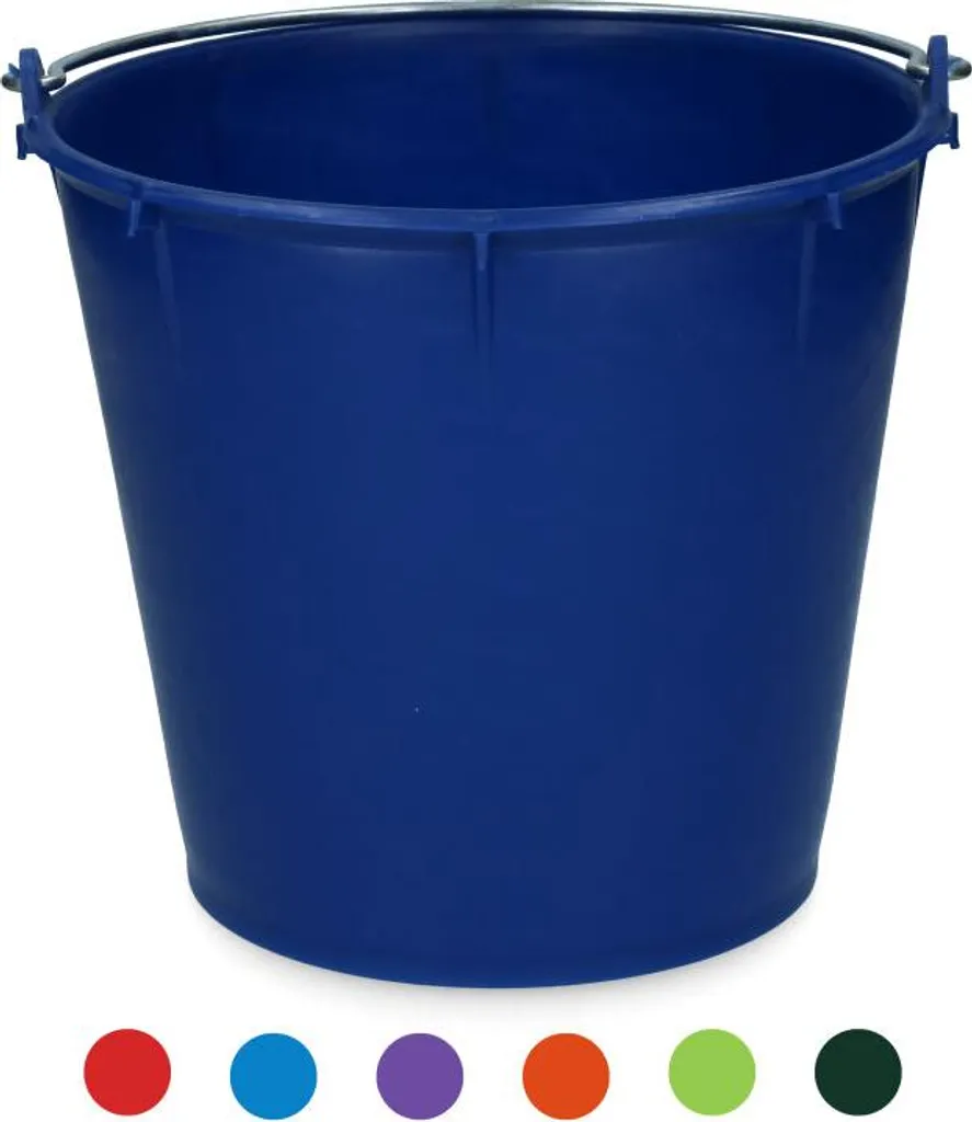 Secchio Design 7 Litri Blu Notte per Casa e Giardinaggio Moderno - 2