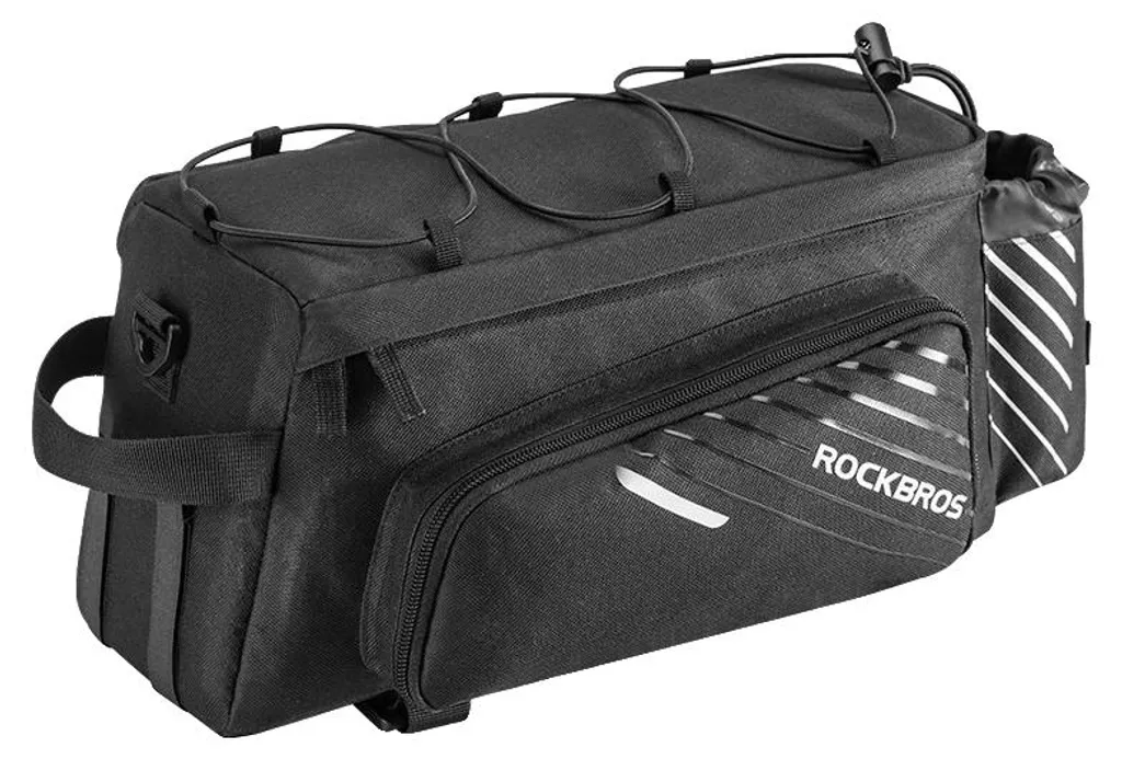 Sacoche vélo hydrofuge A9-BK 12L - Grande capacité et volume modulable