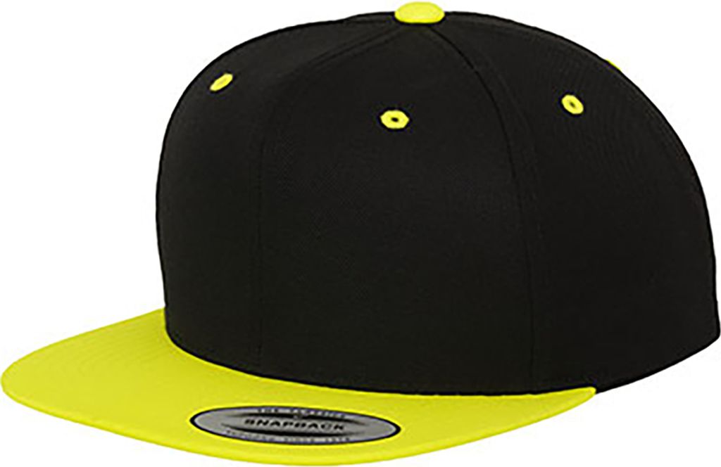 FLEXFIT 6089MT | Classic Snapback 2-Tone Cap - Farbe: Black/Neon Yellow - Größe: One Size