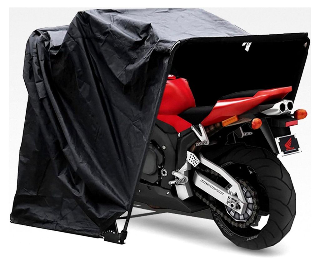 Motorradgarage, wasserdichte Zeltgarage, robuste Motorradabdeckung für den Außenbereich, Oxford-Stoff Motorradgarage für Motorräder, Motorrolle...