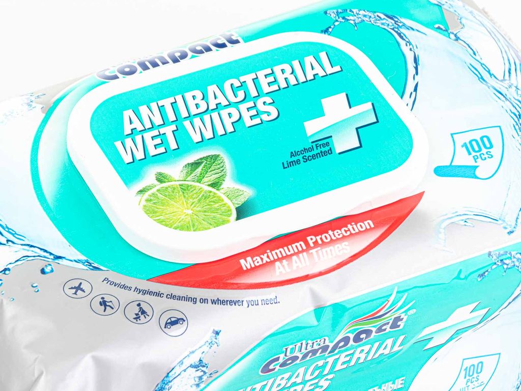 Ultra Compact Feuchttücher antibakteriell 100 Stk. Produktbild 2
