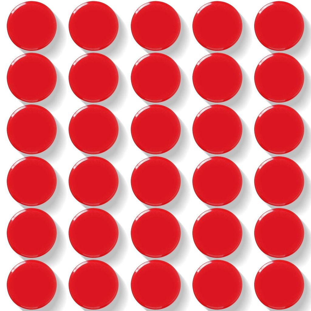 30 starke Magnete für Magnettafeln und Whiteboards – Runde Kühlschrankmagnete, dekorative kleine Magnete für Pinnwände, Schule und Büro – ...