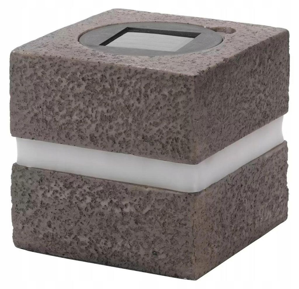 Solar Außen Stein Solarstein 12 cm LED  Solarleuchte IP44 Produktbild 