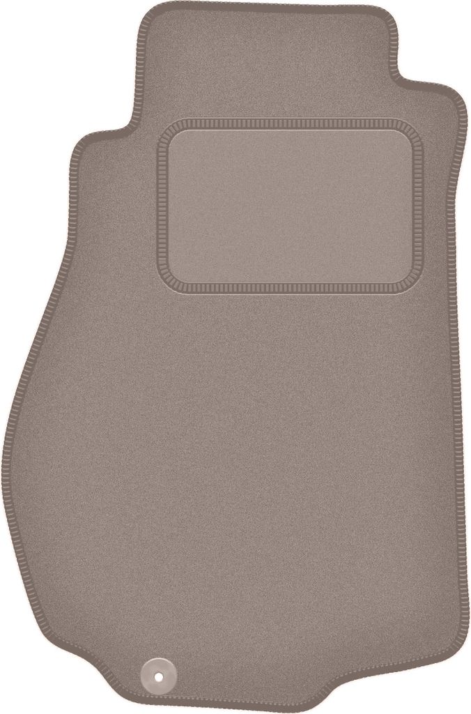 Fahrerfußmatte Velours beige passend für Nissan 350Z (2003-2009, Coupe) – mit Befestigungen – passgenau