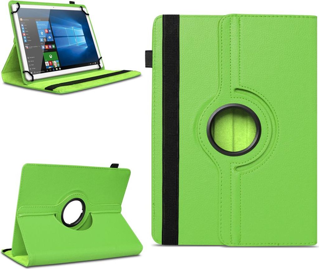 Tablet Tasche für Doogee Tab G6 / Tab G6+ Hülle Schutzhülle 360 Grad DrehbarFarben:Grün