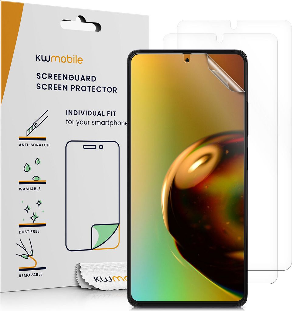 kwmobile 3x Displayschutzfolie kompatibel mit Xiaomi Redmi Note 12 4G / 5G Folie - klare Schutzfolien Set in transparent