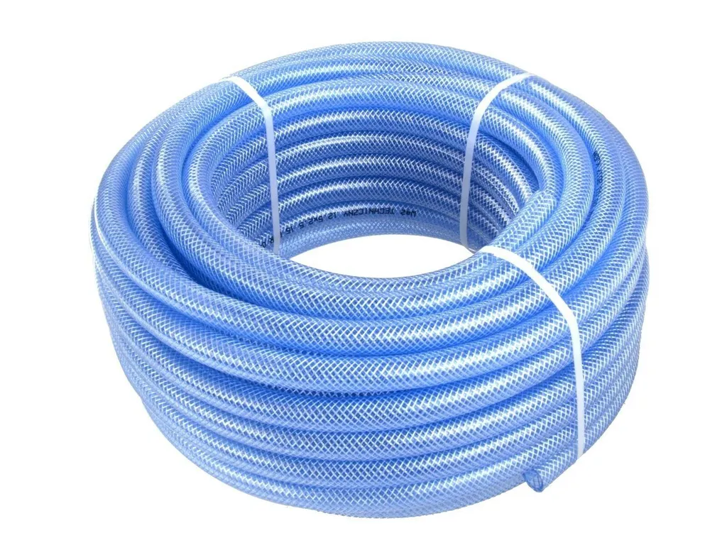 Tuyau PVC transparent 19x3mm haute pression pour milieu chimique