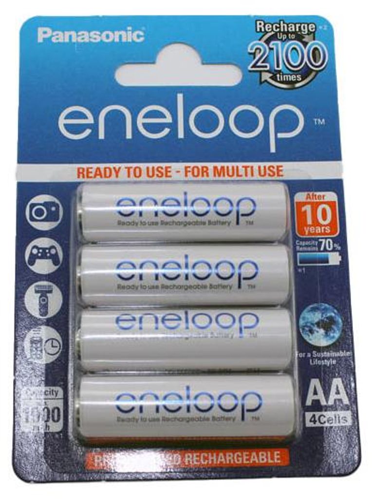 Eneloop NiMH Akku 4 x Mignon AA 1,2V 1,9Ah BK-3MCCE
