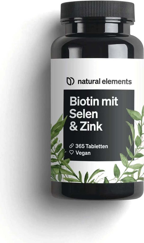 NATURAL ELEMENTS Biotin mit Selen & Zink Tabletten