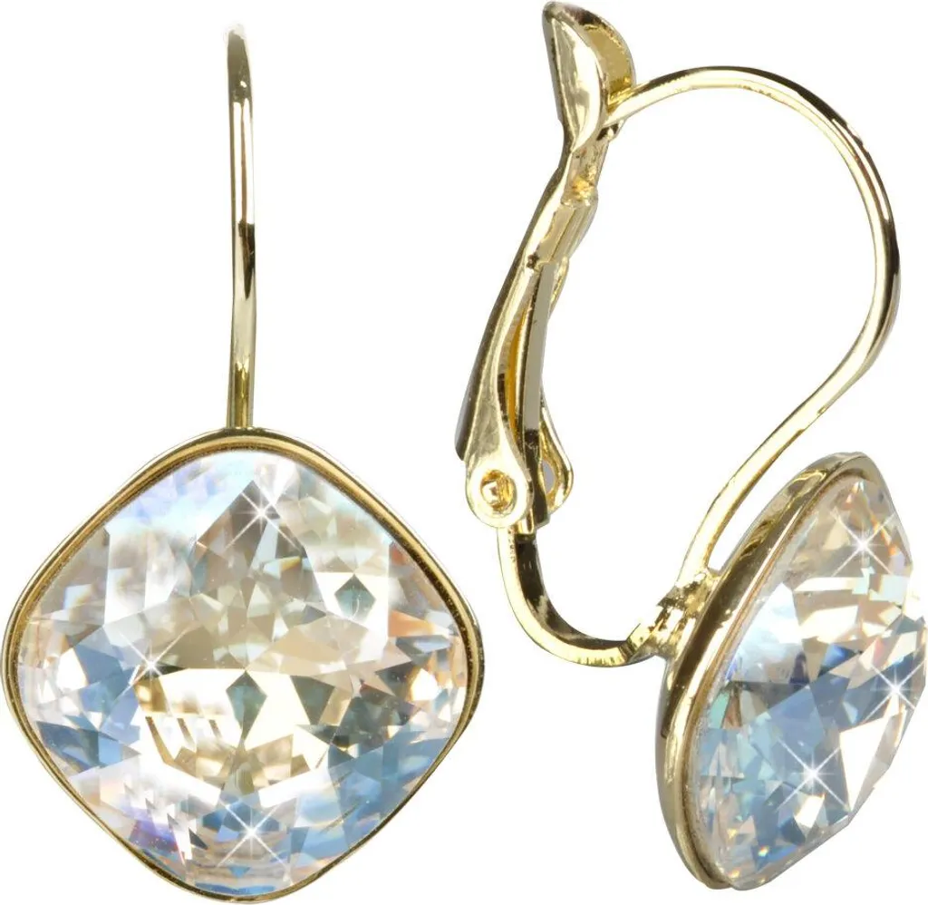 Boucles d'oreilles carrées au clair de lune - Bijou géométrique chic