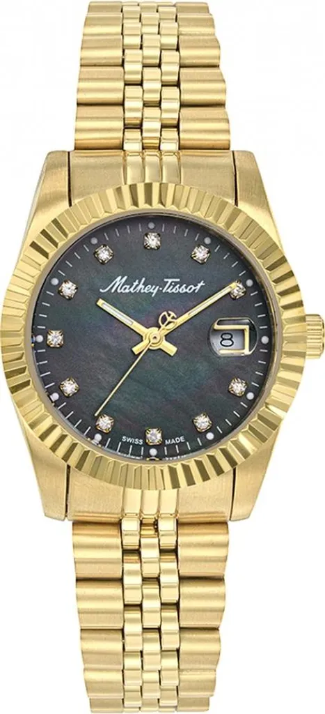 Montre Femme Mathey-Tissot D910PN : L'Or Durable et Style Classique