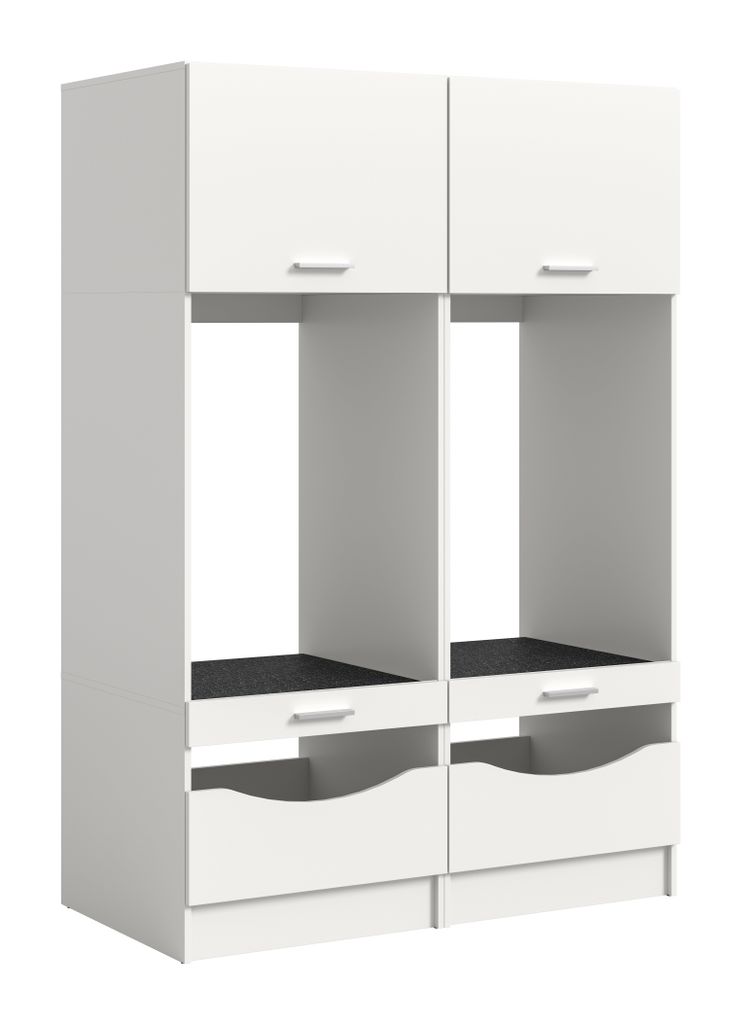 Waschmaschinenschrank Set Free 4 | weiß | 2-teilig Produktbild 