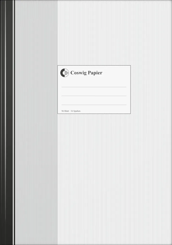 Livre de Bord A4 16 Colonnes König & Ebhardt - 96 Pages par Registre, 5 Unités