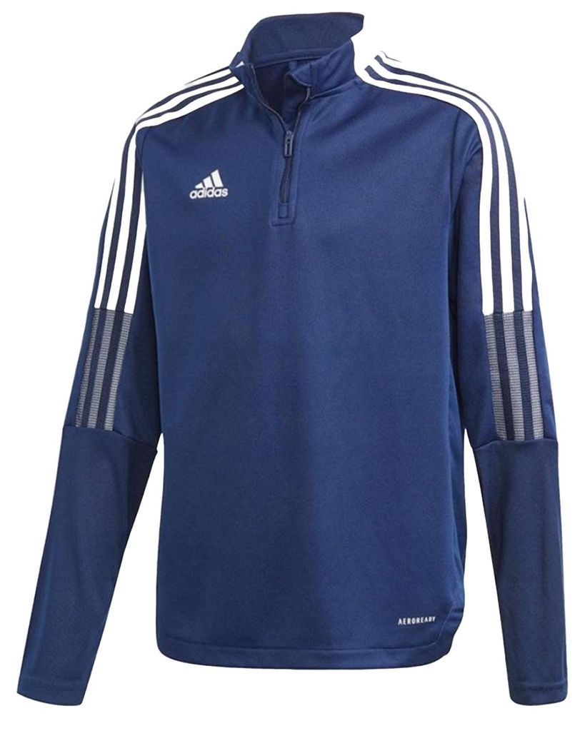 Adidas - "Tiro 21" Sweatshirt mit kurzem Reißverschluss für Kinder - Training PP3516 (164) (Dunkles Marineblau)