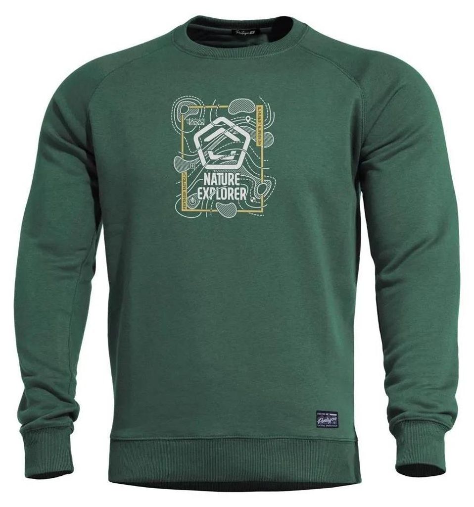 Pentagon Hawk Nature Explorer Sweatshirt Grün L Mann Grün L