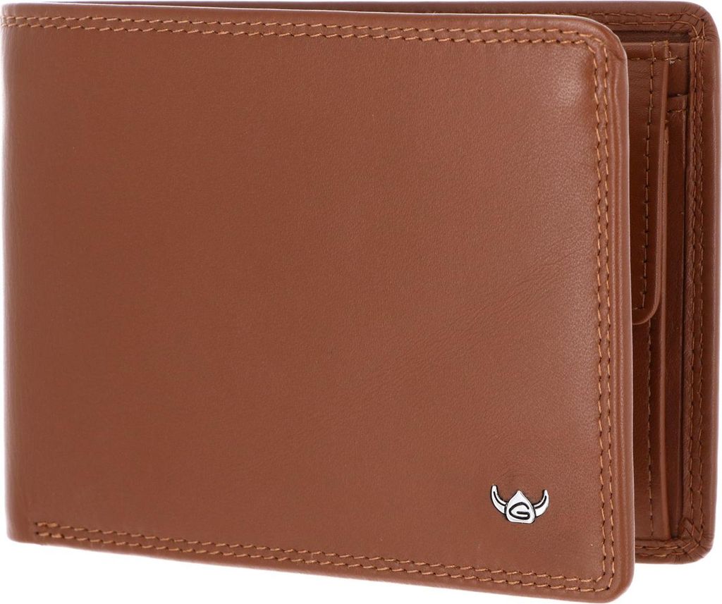 Golden Head Leder Geldbörse Polo RFID Protect Scheintasche 1339 Cognac braun