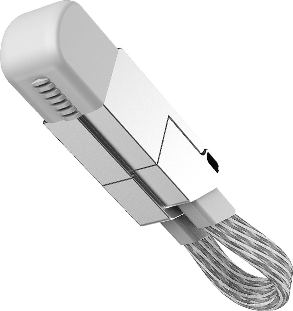 INF 6-in-1 Grau-Weiß Datenkabel Schlüsselanhänger - Schnellladung