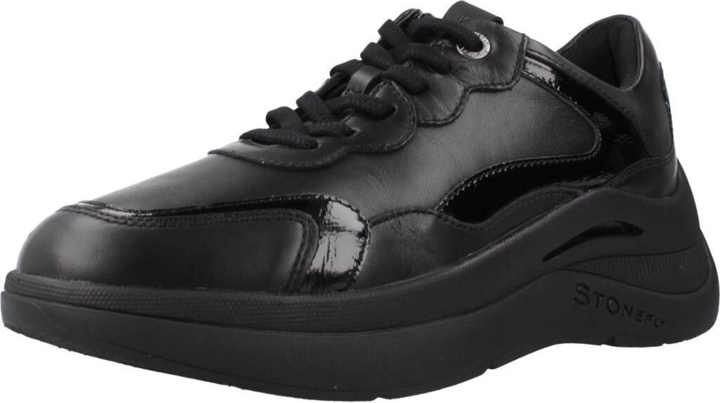 STONEFLY ROCHA 5 NAPPA LTH/PATENT LTH Schwarz