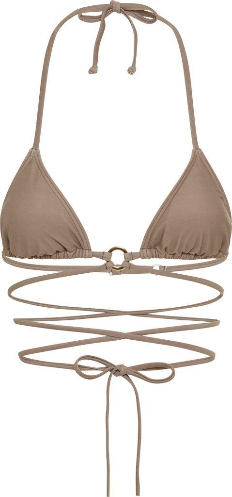 LSCN by Lascana Triangel-Bikini-Top grau Größe 40 Cup A/B