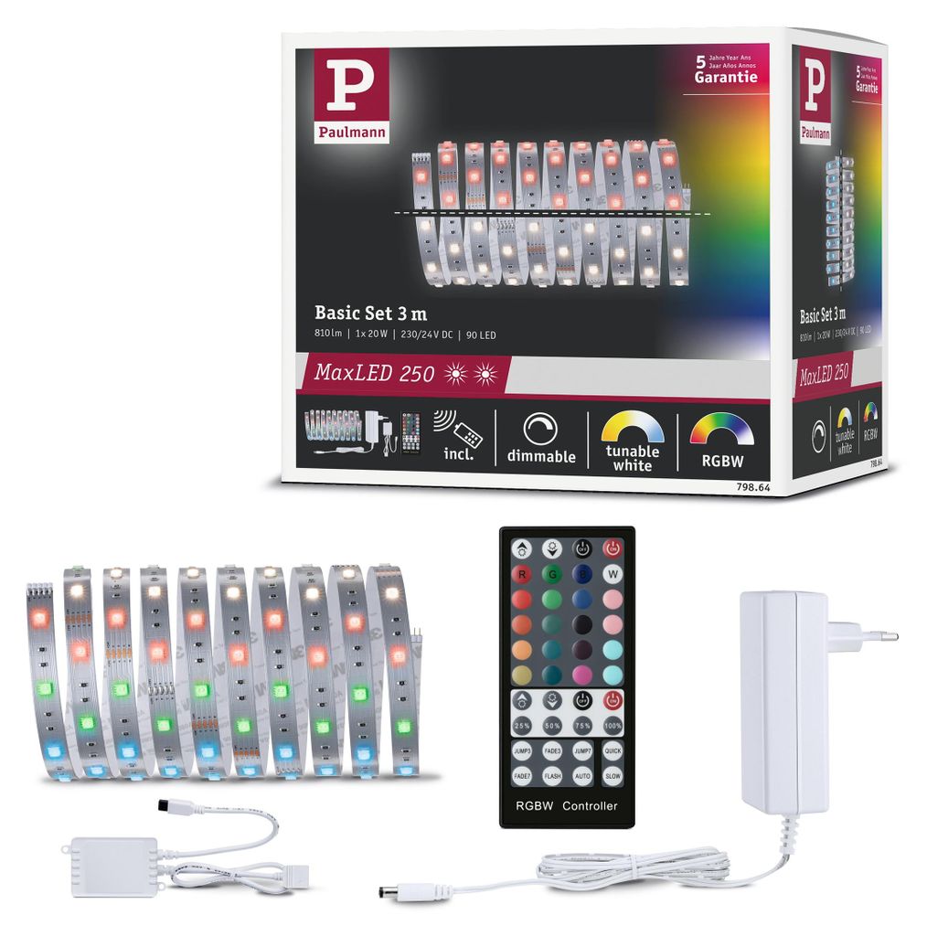 Paulmann MaxLED 250 LED Strip RGBW Basisset Produktbild 