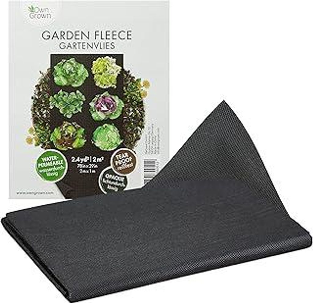 OwnGrown Unkrautvlies Wasserdurchlässig: 2m² Gartenvlies Wasserdurchlässig – 50g/m² Wintervlies – Unkrautflies für Garten – Unkrautvlies...
