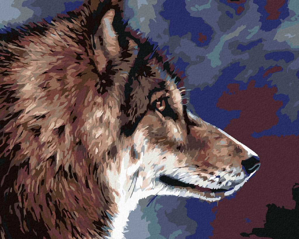 Diamondi - Diamond painting - WOLFSKOPF, 40X50 cm, ohne Produktbild 