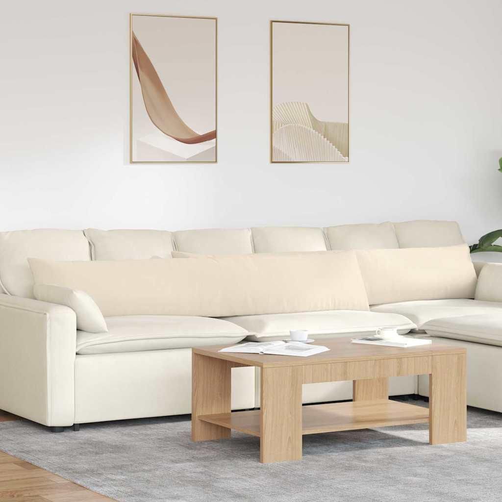 vidaXL Sofakissen 2 Stück Beige 200 x 40 cm Stoff