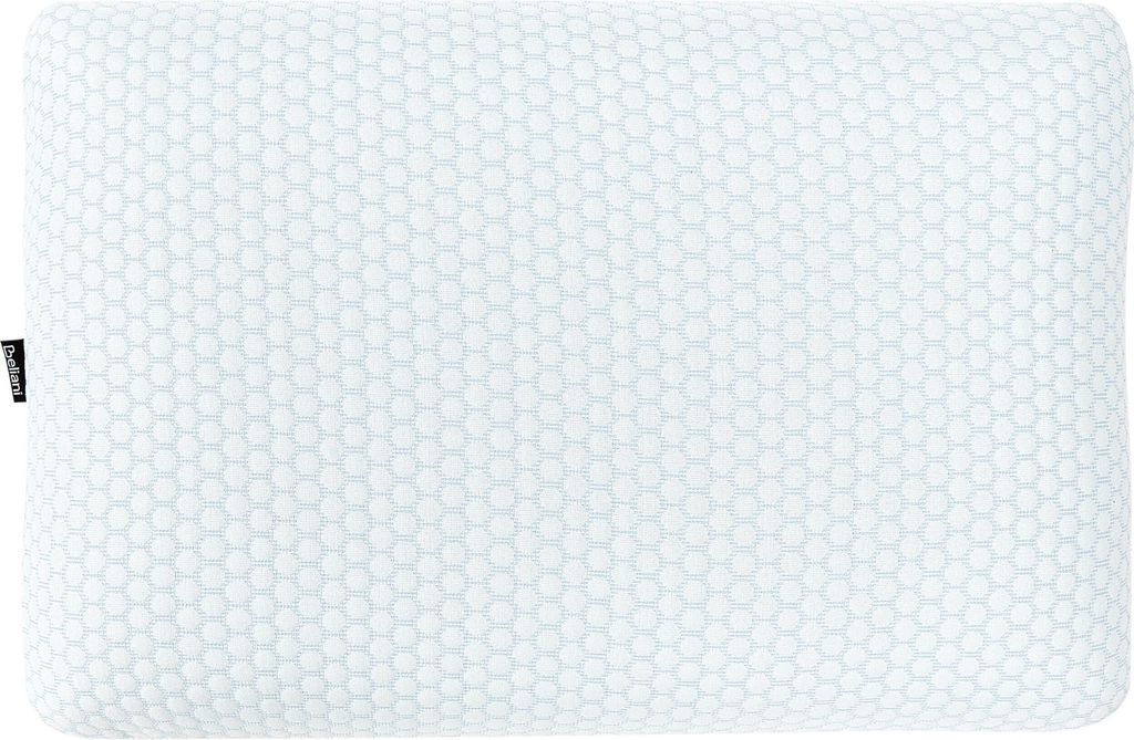BELIANI Kopfkissen Weiß Memory Foam Gel Klimafaser Aloe Vera Rechteckig 60 x 40 cm Konturkissen Ortopädisch Schlafzimmer