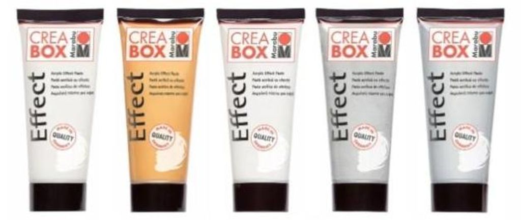Creabox Acryl Effectpasten Struktur- & Metallic-Effekt  Produktbild 