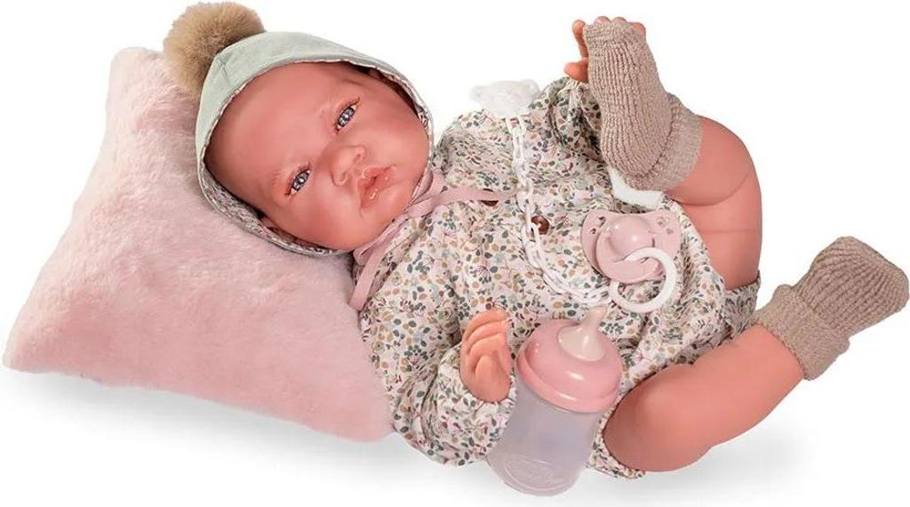 MuÑecas Antonio Juan Neugeborene Lua Pompon Babypuppe Rosa Rosa One Size