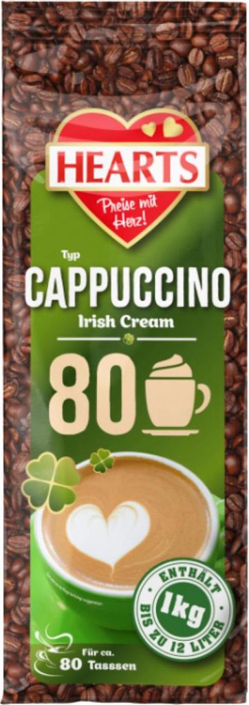 HEARTS Cappuccino Irish Cream 20 x 1kg - Vorteilspack für Produktbild 