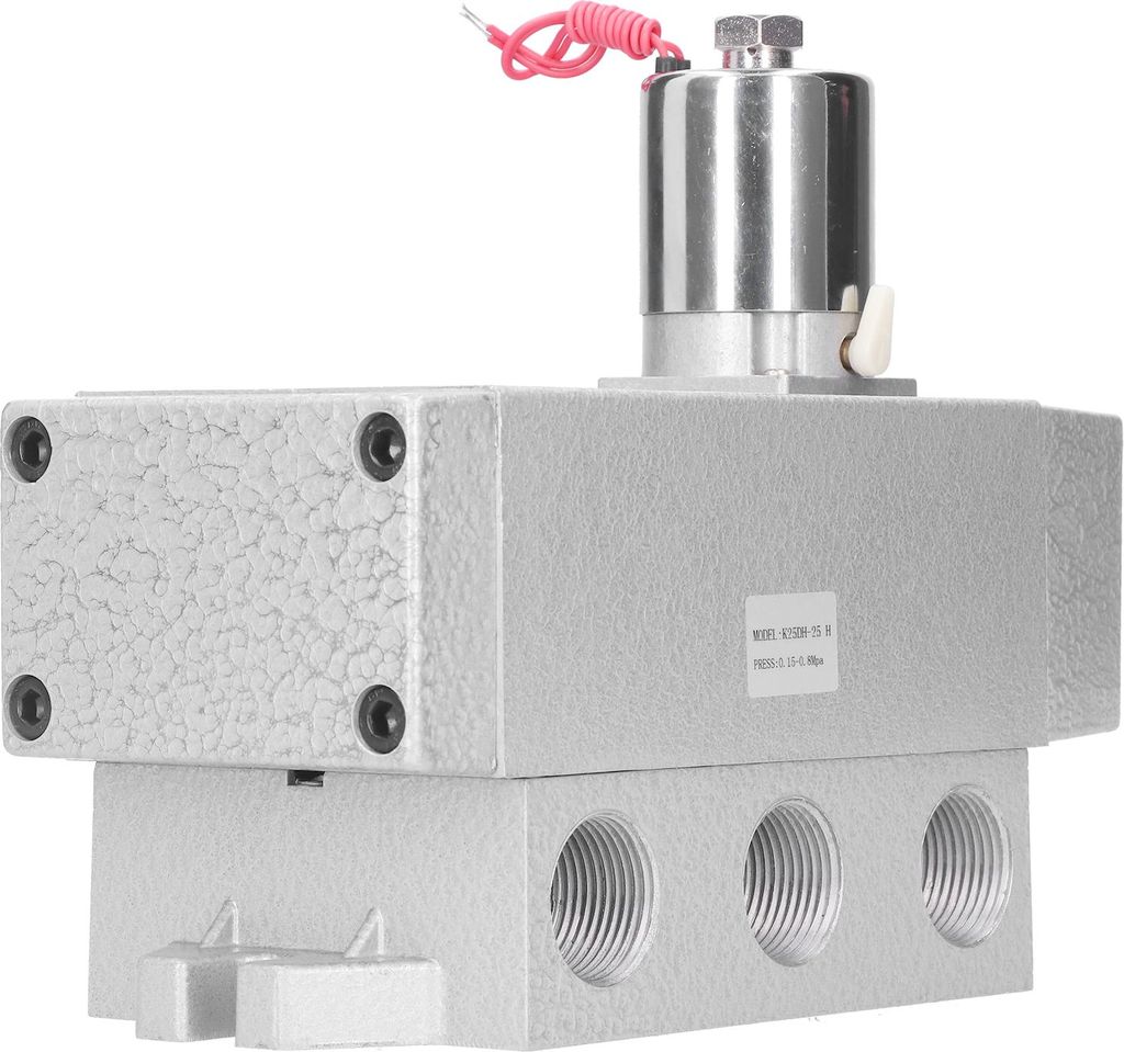 2-Positionen-5-Wege-Magnetventil, einteilig, rund, G1 Zoll, mechanische Ausrüstung K25DH?25 HDC 12 V