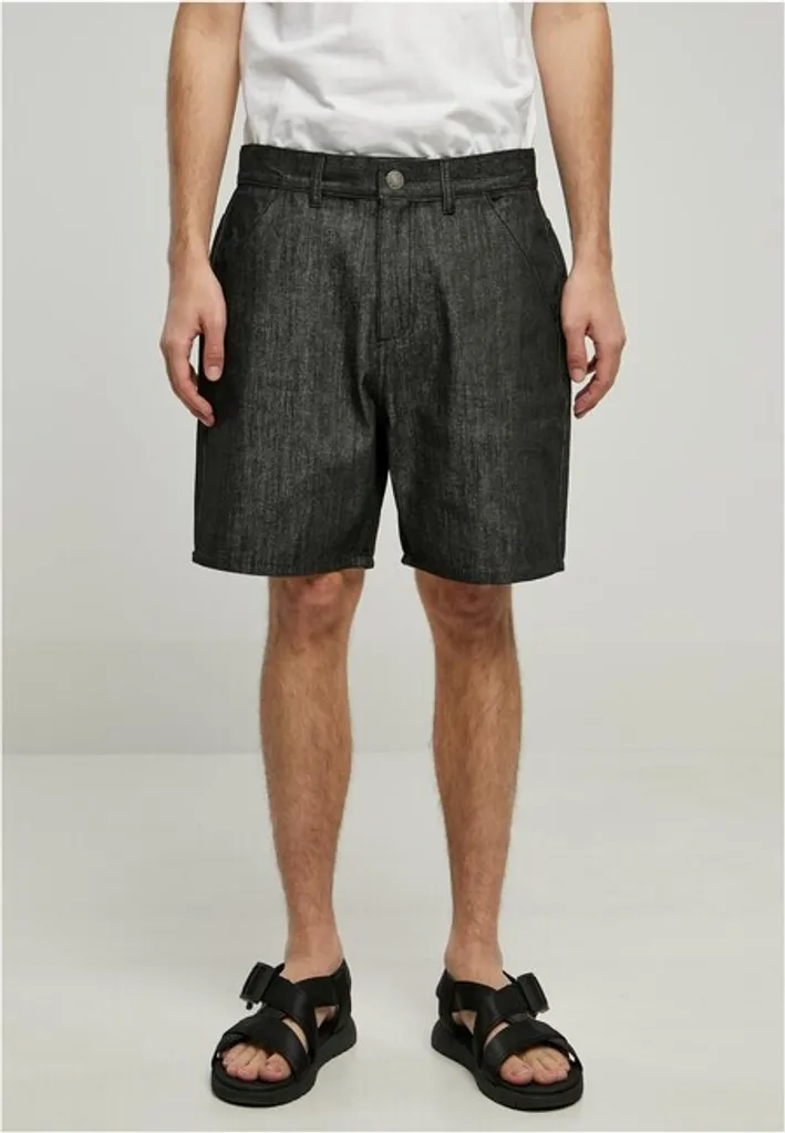 Bermuda denim noir jet Urban Classics stretch et confortable taille 36