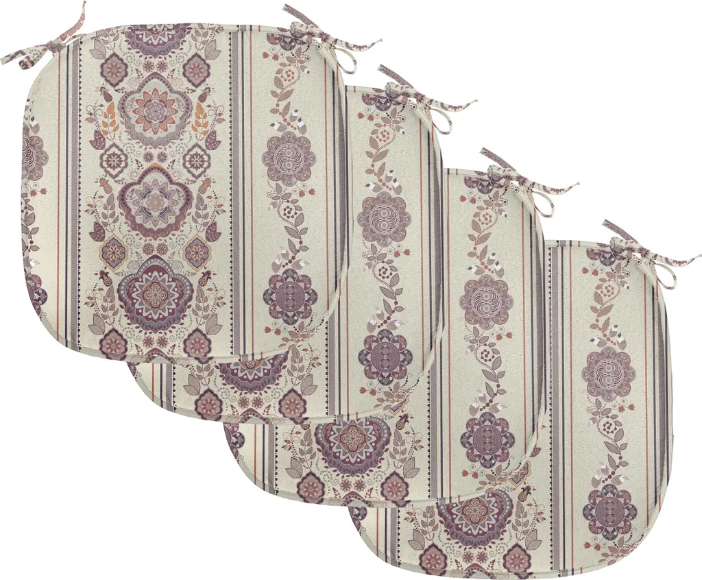 Set 4 Cuscini ABAKUHAUS 40x40 per Sedie Sala Pranzo Rosa Medievale