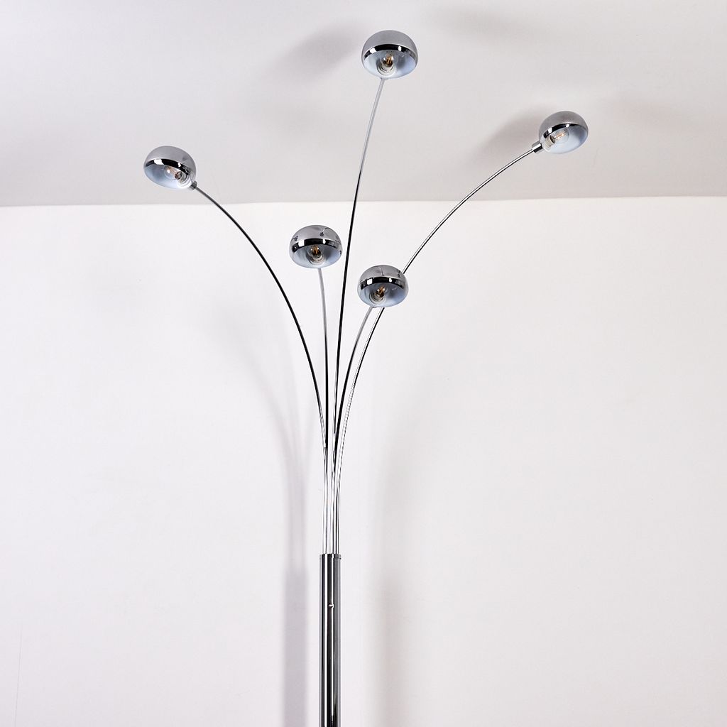 Suio »Suio« Stehleuchte aus Metall in chrom mit Lichteffekt Produktbild 9