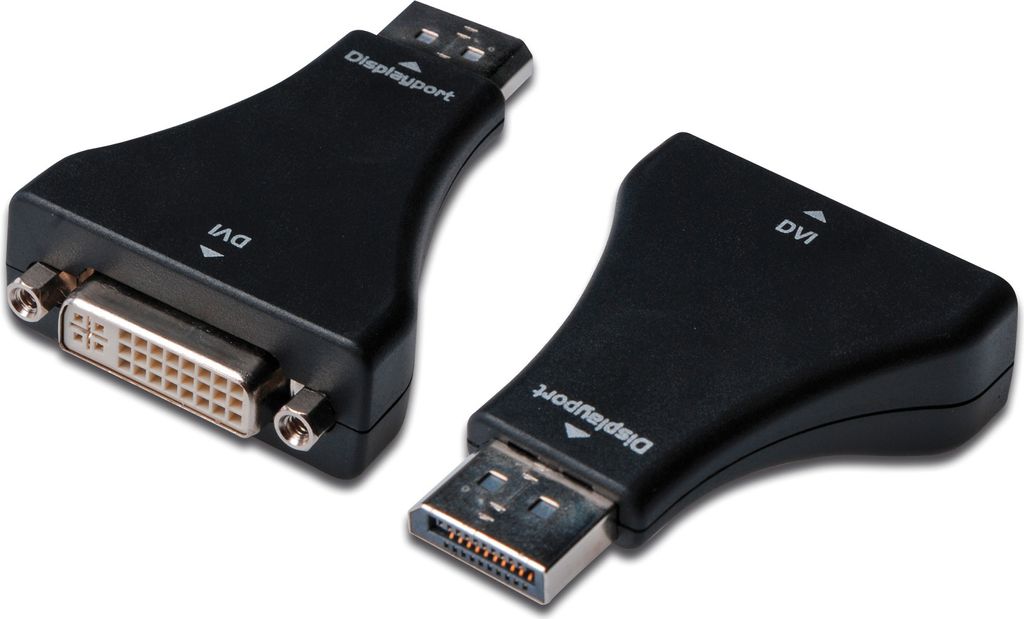 DIGITUS DisplayPort Adapter DPort -> DVI-I St/Bu Image du produit 