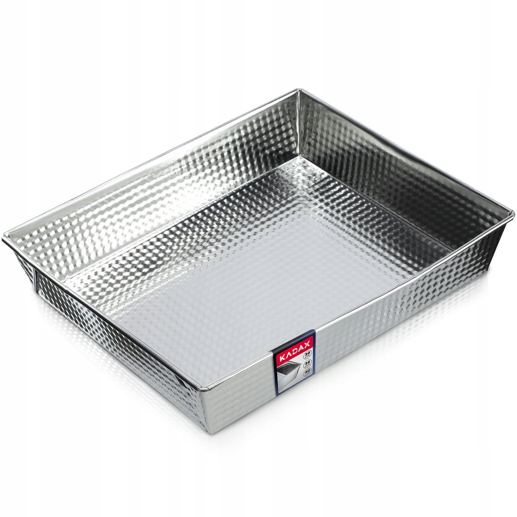 KADAX rechteckige Backform "Imperia", Kuchenbackformen, Kastenform, Wärmeverteilung, 30 cm, Silber