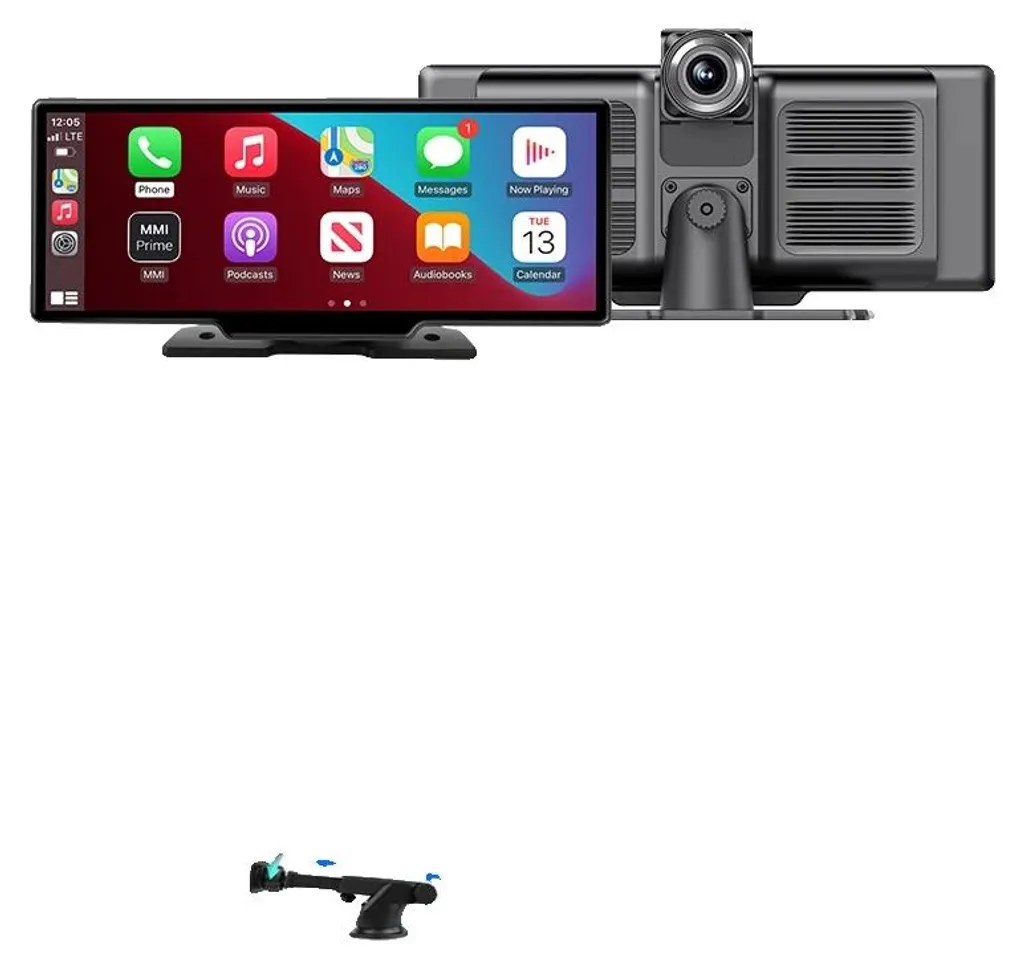 Caméra de bord 4K double objectif T80D boîte noire auto 64 Go