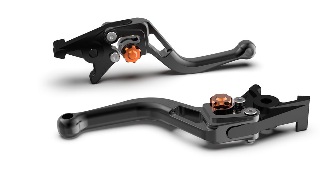 LSL Bremshebel BOW R20, kurz, schwarz/orange