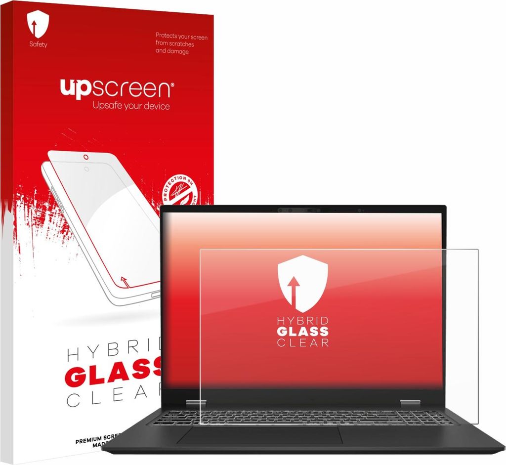 upscreen Schutzglas für MSI Prestige 16 AI Evo B1M Schutzfolie Panzer Folie Glas Display Schutz klar
