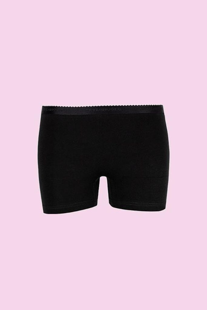 6 Pack Damen Boxershorts Lange Unterhosen Schwarz M 2 Größe Baumwolle C-40